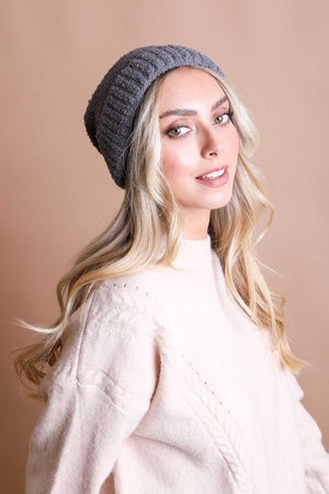 Boucle Pom Beanie Hats & Hair Leto Collection Gray 