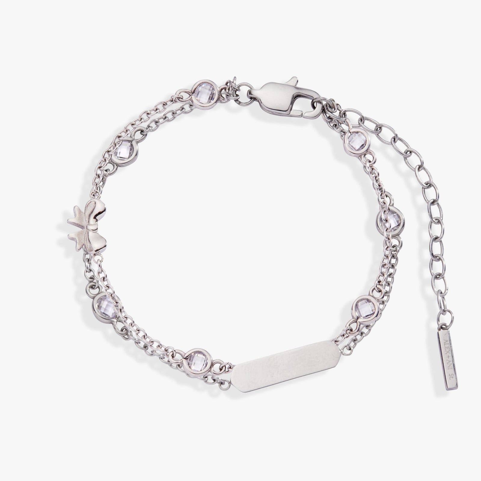 Bow Chain Double Strand Bracelet