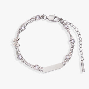 Bow Chain Double Strand Bracelet