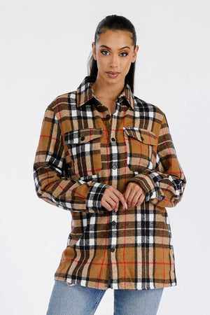 Boyfriend Brushed Flannel Shacket WEIV 