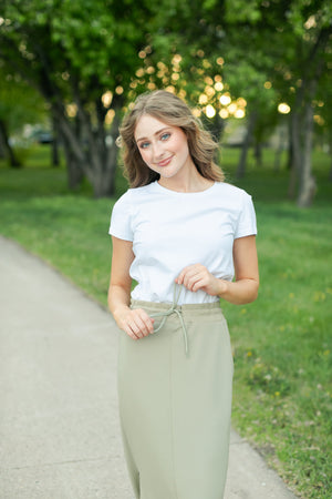 Bradi Side Zipper Athletic Maxi Skirt