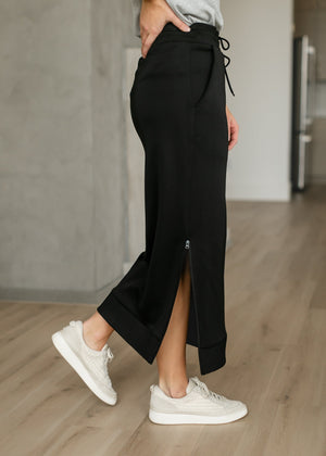 Bradi Side Zipper Athletic Maxi Skirt