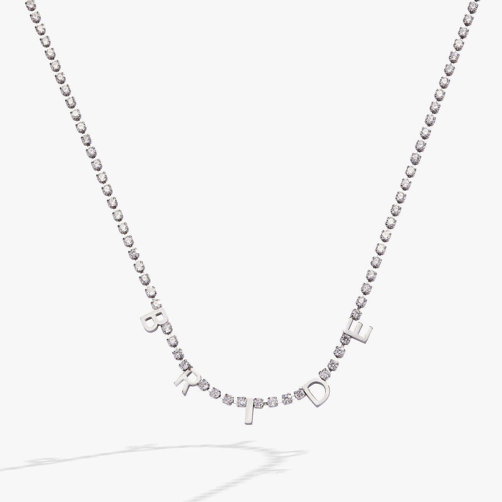 “Bride” Crystal Tennis Necklace