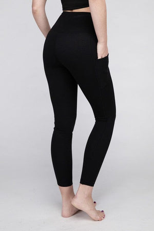 Brushed Microfiber Full Length Leggings ZENANA 