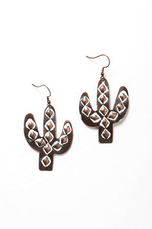 Cactus Dangling Earrings Earrings Leto Collection 