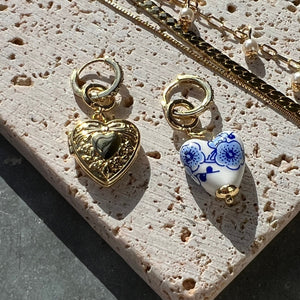 Ceramic Heart Charm