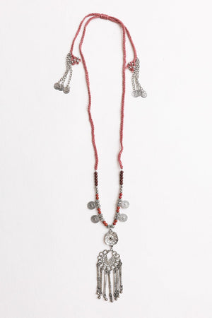 Charm Medallion with Back Lariat Necklace Jewelry Leto Collection 