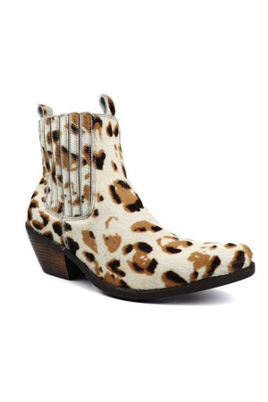 Chelsea Western Fashion Bootie Miami Shoe Wholesale Spotted Cow 7 