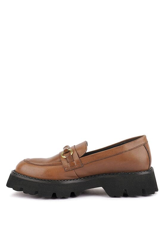 CHEVIOT Chunky Leather Loafers Rag Company Tan 5 