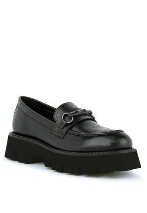 CHEVIOT Chunky Leather Loafers Rag Company Black 5 