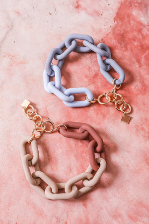 Chunky Linked Chain Bracelet Jewelry Leto Collection 