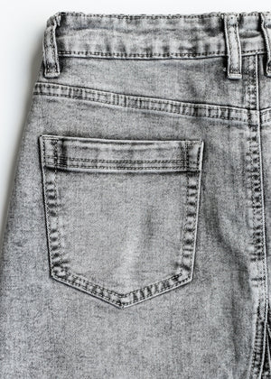 Claire A-line Denim Midi Skirt