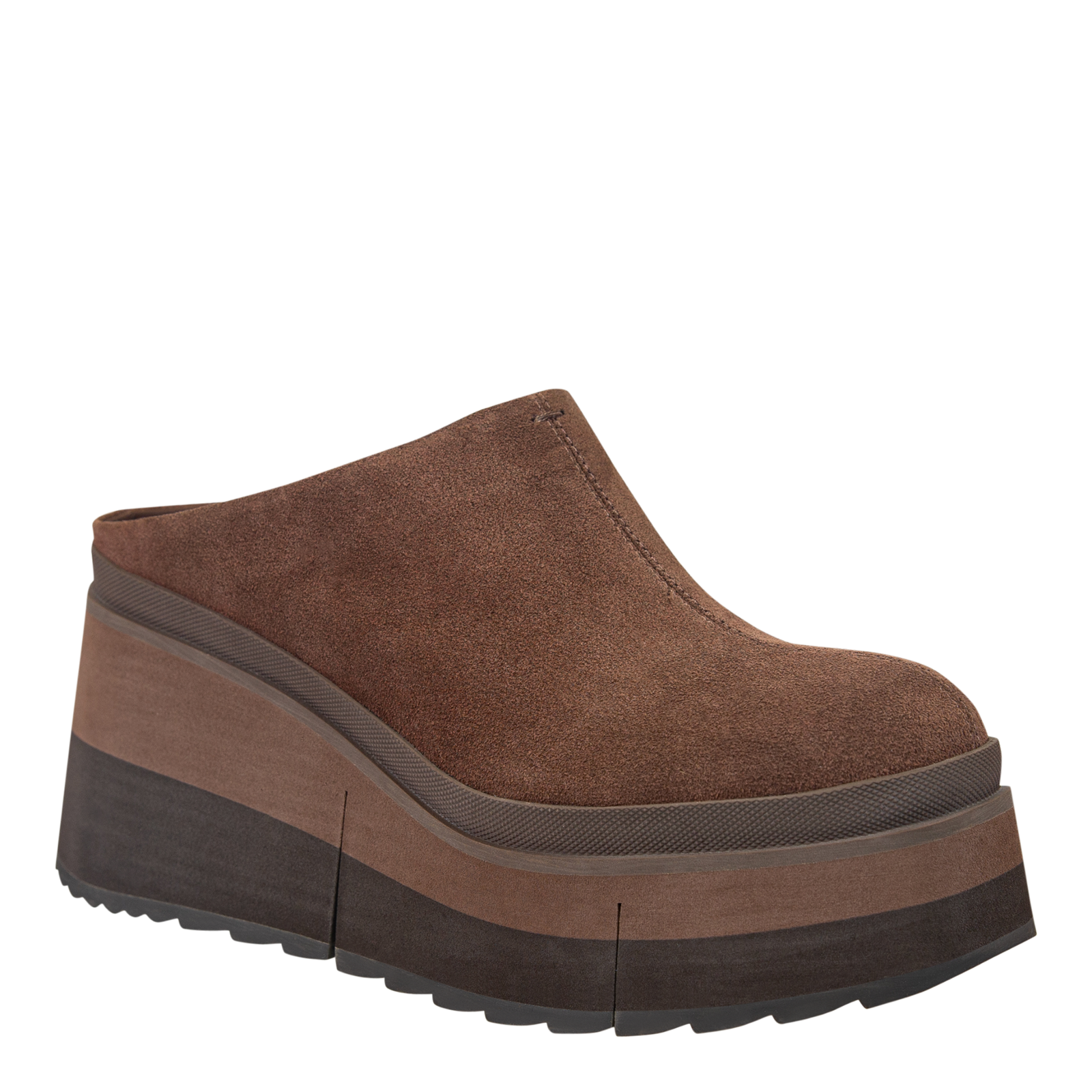 NAKED FEET - COACH in DARK BROWN Platform Clogs