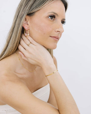 Crystal Hoop Earrings