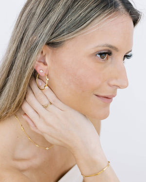 Crystal Hoop Earrings