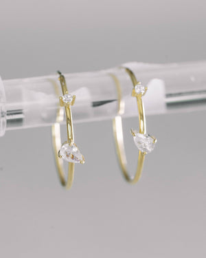 Crystal Hoop Earrings