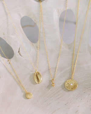 Gold Cowrie Necklace