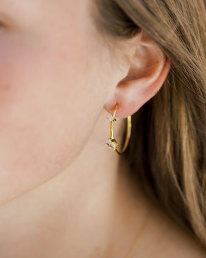 Crystal Hoop Earrings