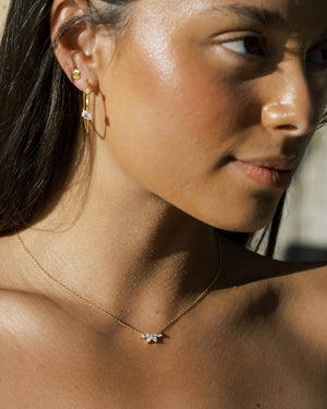 Crystal Hoop Earrings