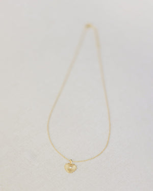 Gold Diamond Heart Necklace