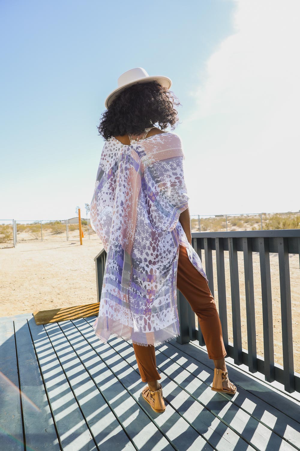 Colorful Splatter Kimono Lavender