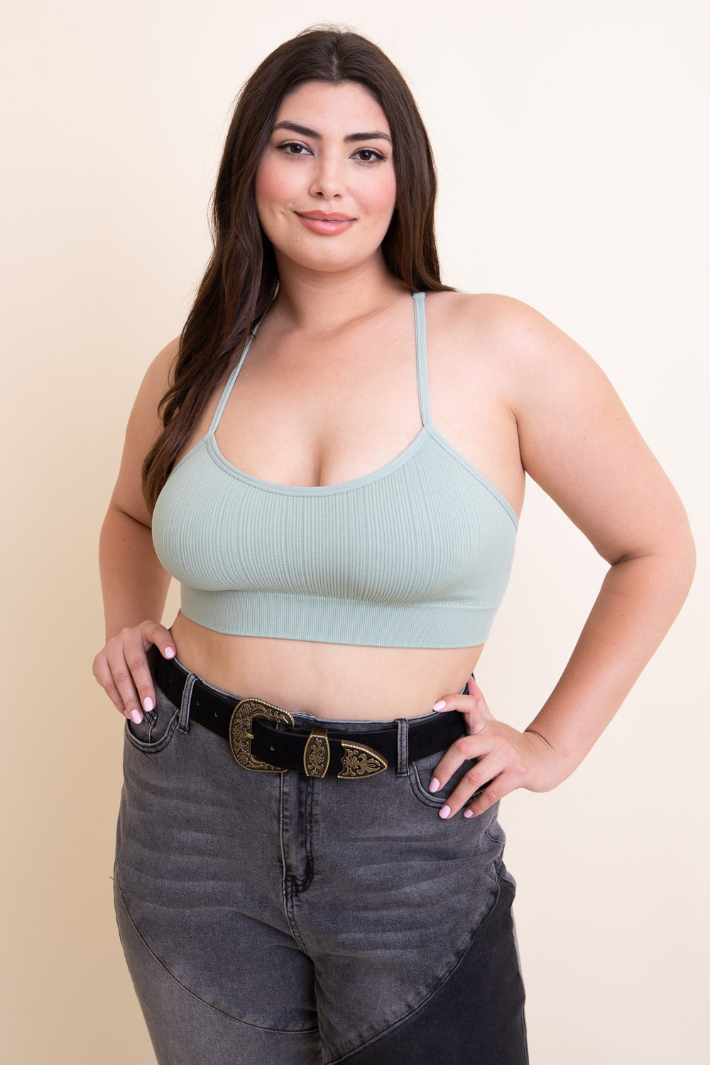 Plus Size Tattoo Back Bralette