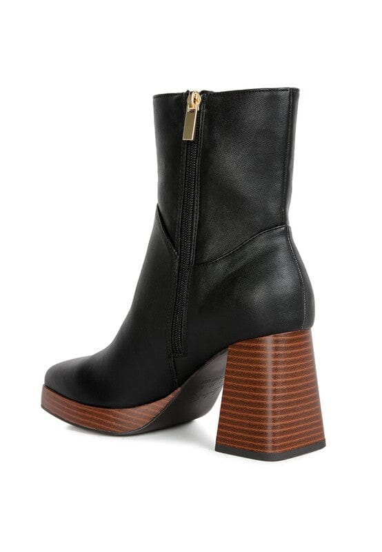 Couts High Ankle Heel Boots Rag Company Black 5 