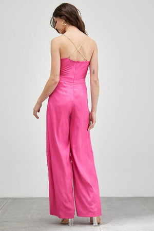 COWL NECK TRIM DETAIL JUMPSUIT Do + Be Collection 