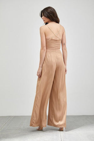 COWL NECK TRIM DETAIL JUMPSUIT Do + Be Collection 