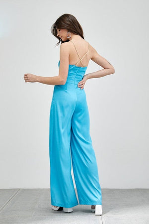 COWL NECK TRIM DETAIL JUMPSUIT Do + Be Collection 