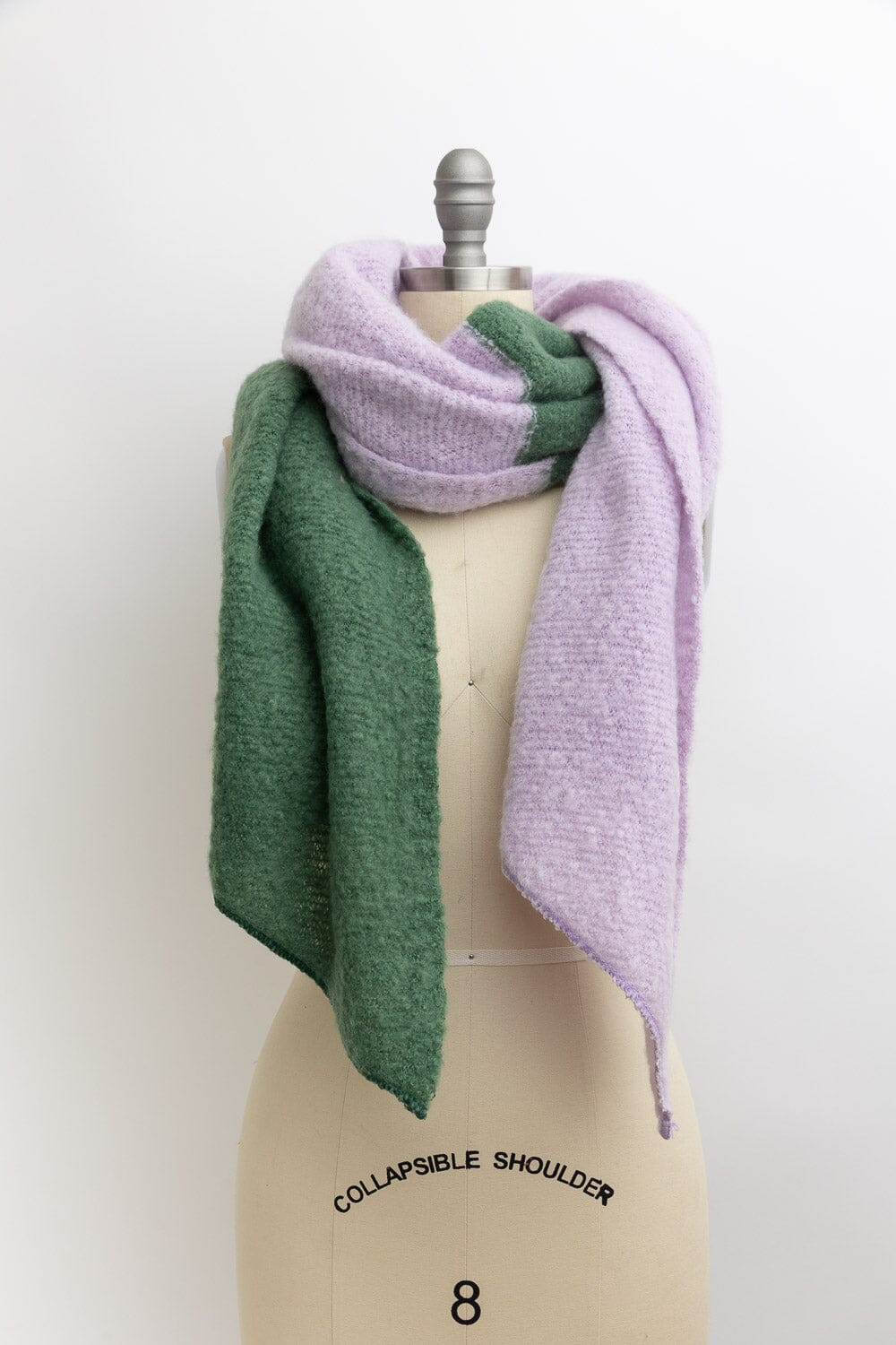 Cozy Double Tone Scarf Scarves Leto Collection 