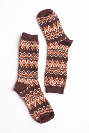 Cozy Tribal Pattern Socks Socks Leto Collection 