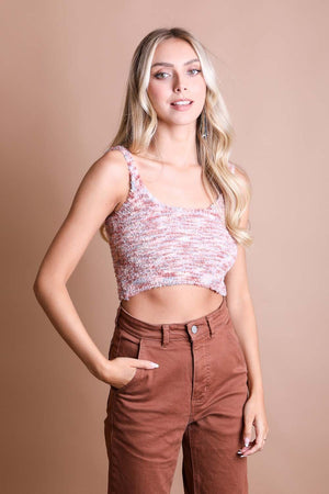 Cozy Whimsical Boucle Brami Top Leto Collection XS/S Rose 
