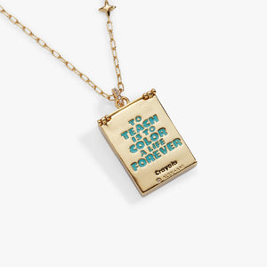 Crayola 'To Teach Is To Color A Life Forever' Crayon Box Locket