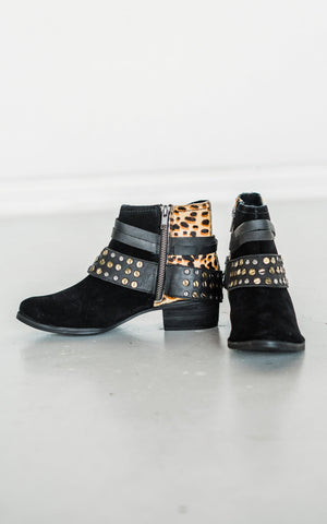 Crimson Bootie in Black