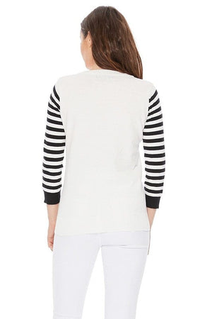 Cute Cat In Cup Jacquard Sweater Top Mak 