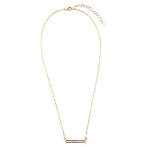 Dainty Mother of Pearl Bar Necklace