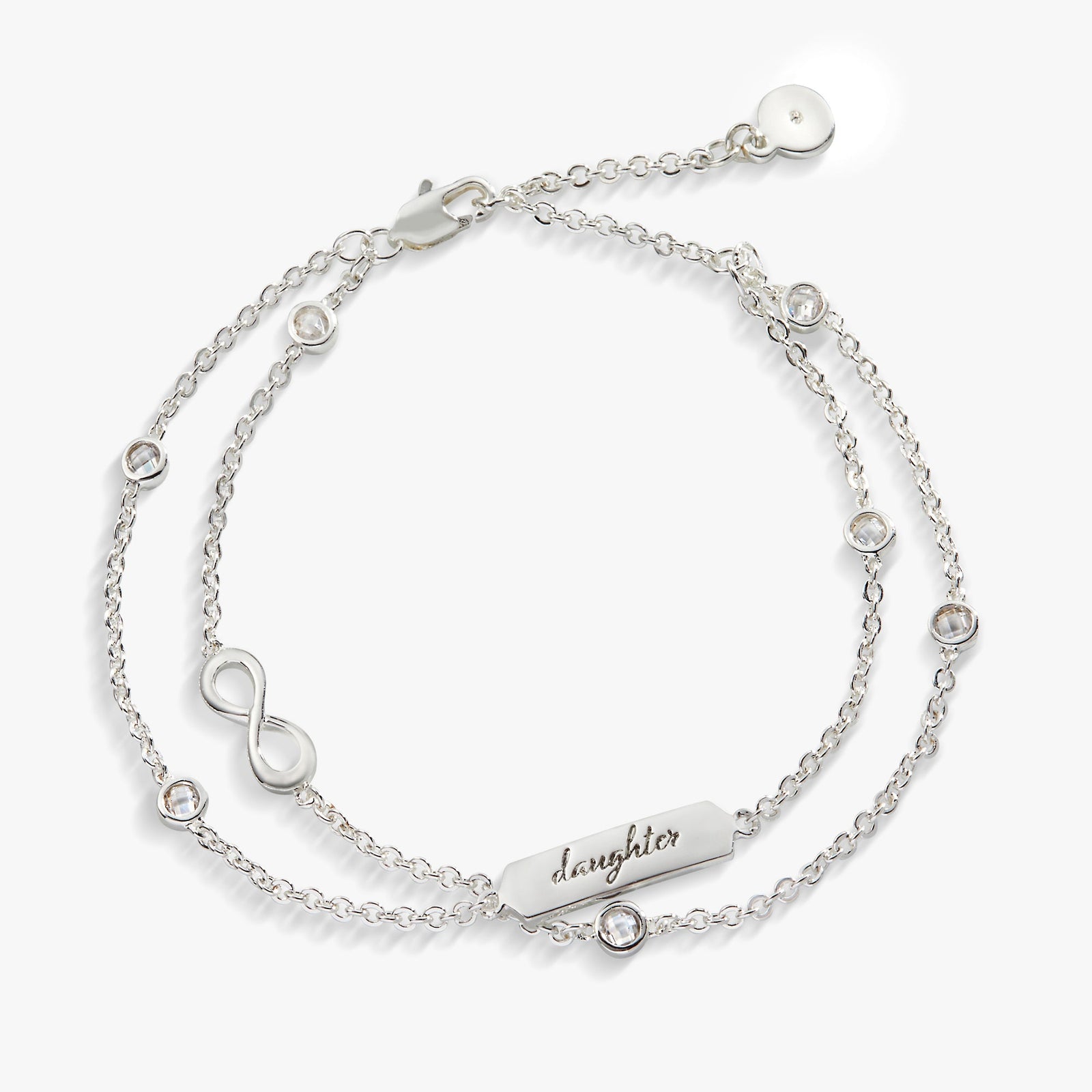 Daughter Infinity Chain Double Strand Bracelet