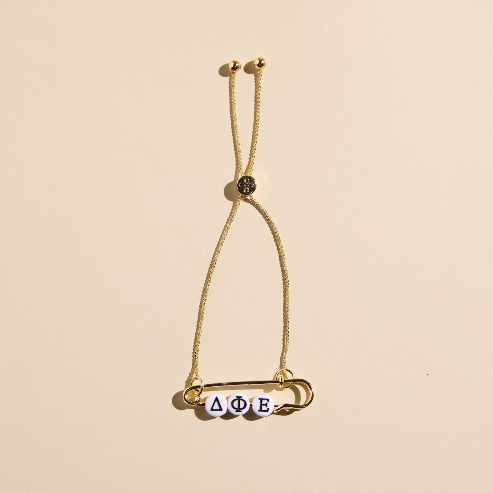 Delta Phi Epsilon Sorority Safety Pin Bracelet - Officially Licensed