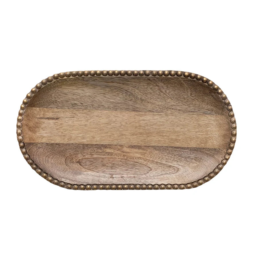 Hand-Carved Mango Wood Tray