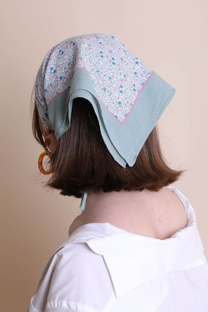 Ditsy Floral Bandana Hats & Hair Leto Collection Mint 