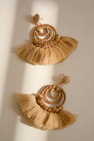Dream Catcher Dangle Fan Earrings Jewelry Leto Collection 