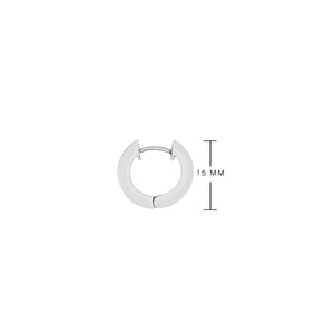 Polka Dot Silver Pave Huggies
