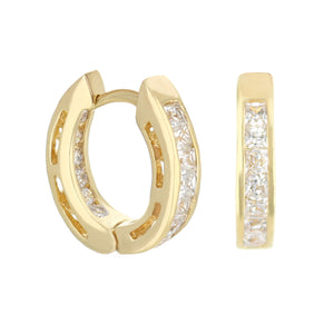 Cubic Zirconia Huggies