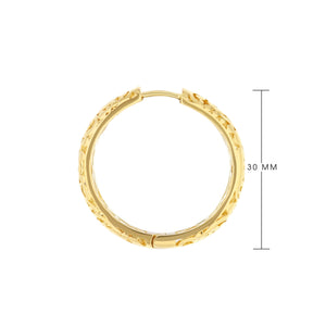 Hidden Hearts Hoop Earrings