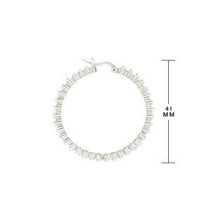 Pave Hoop Earrings