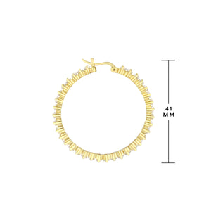 Pave Hoop Earrings
