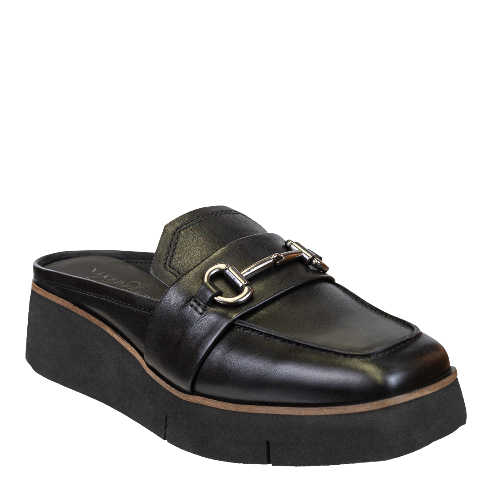 NAKED FEET - ELECT in BLACK BLACK Platform Mules