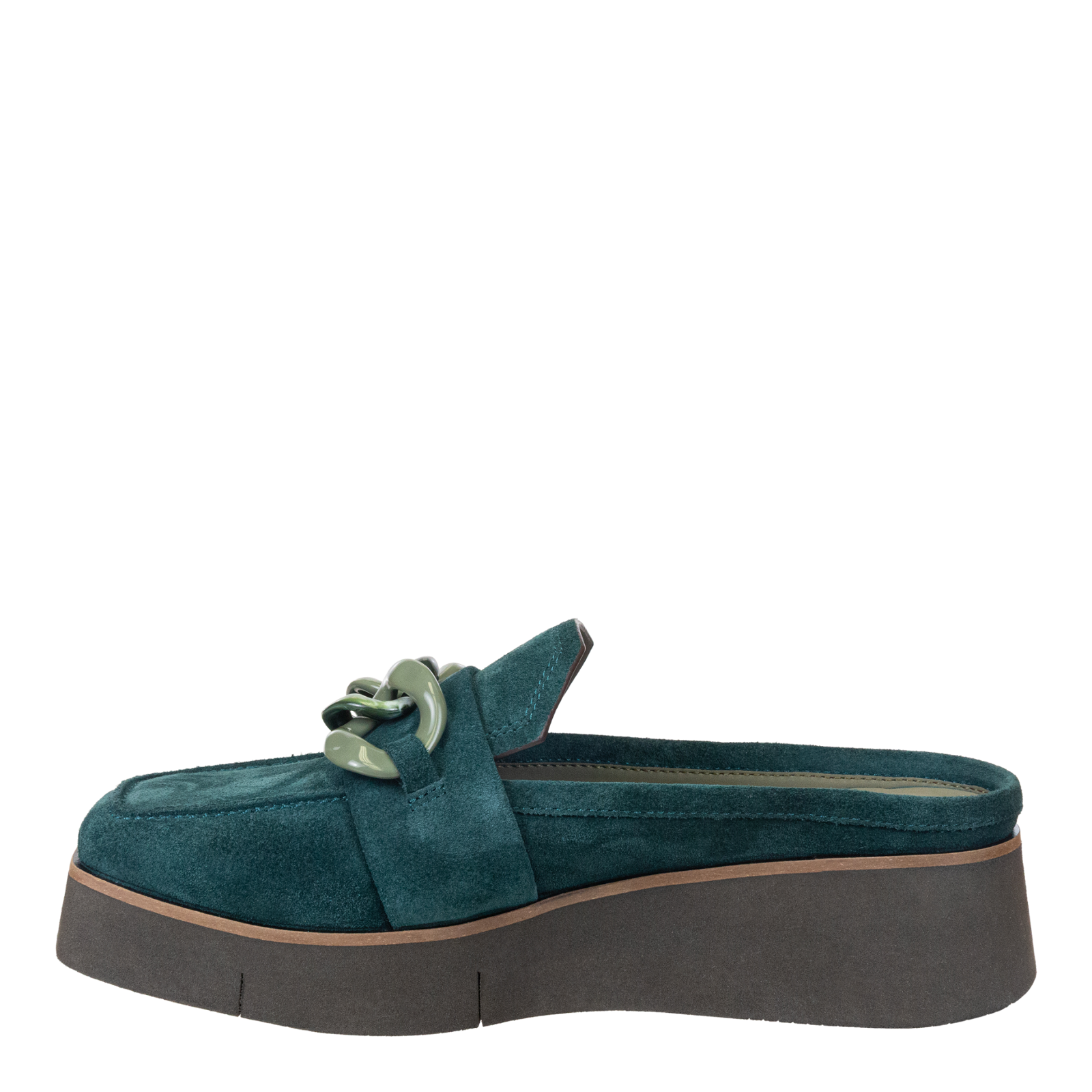 NAKED FEET - ELECT in EMERALD Platform Mules