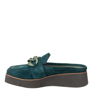 NAKED FEET - ELECT in EMERALD Platform Mules